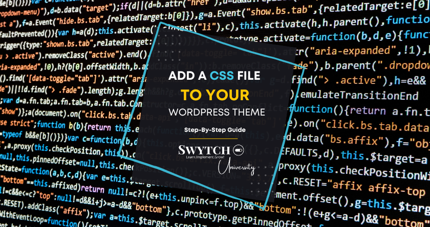 Add a custom CSS file to your WordPress Theme